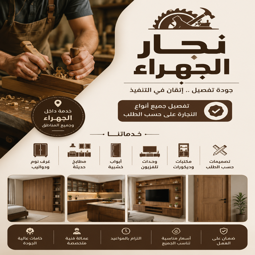  نجار الجهراء - نجار رخيص بالجهراء - ابواحمد 97841800 - رقم نجار هندي الجهراء
- نجار خشب هندي
- نجار ابواب خشب
- نجار أبواب خشب الجهراء
 - نجار الكويت
- نجار ايكيا